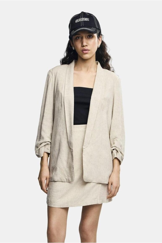PCPIA MW MINI SKIRT WVN NOOS 17151891 Birch/MELANGE